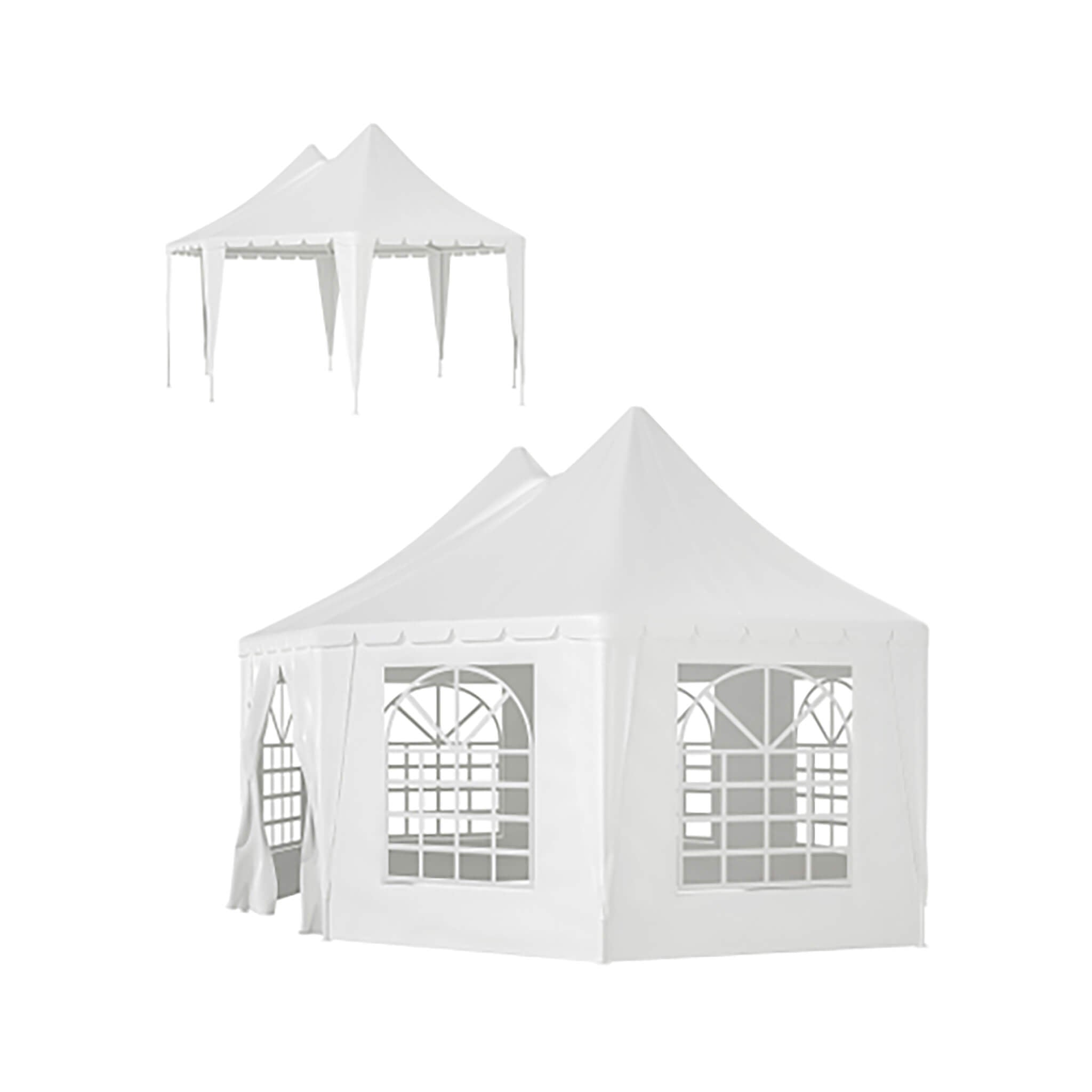 [20X15FT] Alora Extra Large Heavy-Duty Outdoor Waterproof Party, Wedding Tent With Steel Frame (SAK07645)