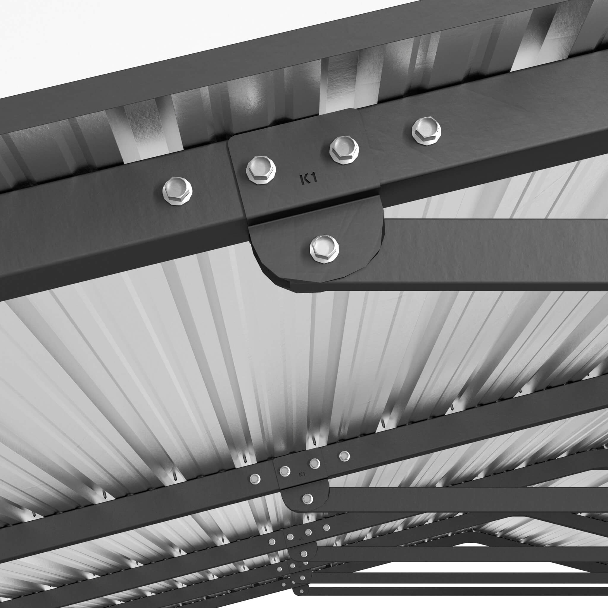 [20X20FT] Alora Extra Large Heavy-Duty Outdoor Metal Carport With Galvanized Steel Roof For Cars, Boats And Trucks (SAK75633)