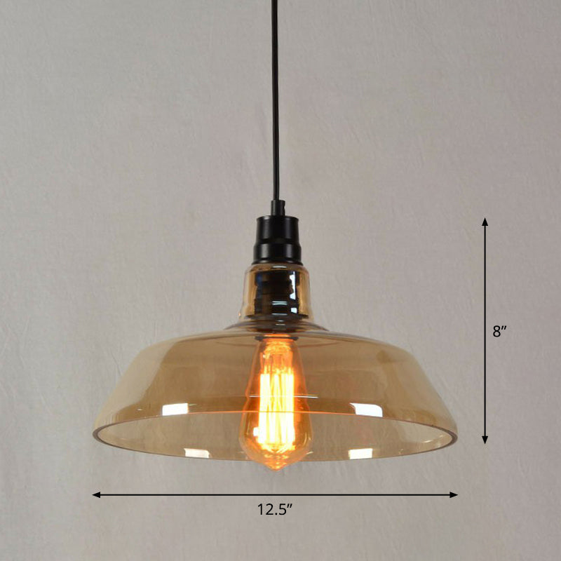 Madison Industrial Pendant: Vintage Charm in Multiple Colors (Clear, Amber,