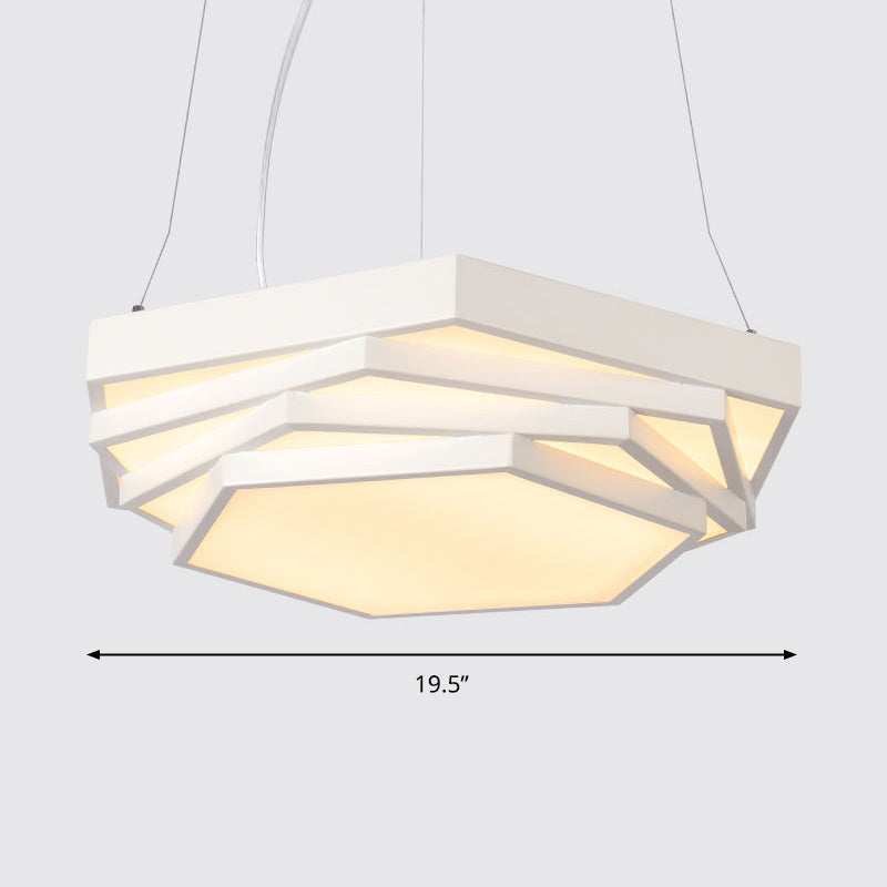 Fiona Elegance Meets Geometric Brilliance: The Hexagonal LED Chandelier