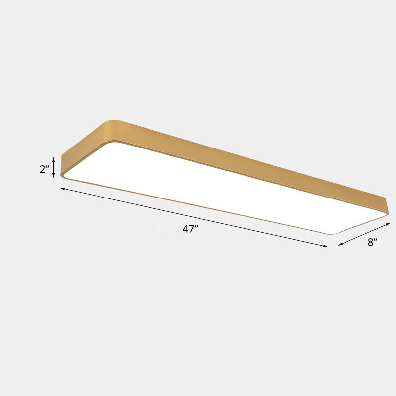 Kennedy Modern LED Flush Mount: Warm Wood and Minimalist Light for Your Office