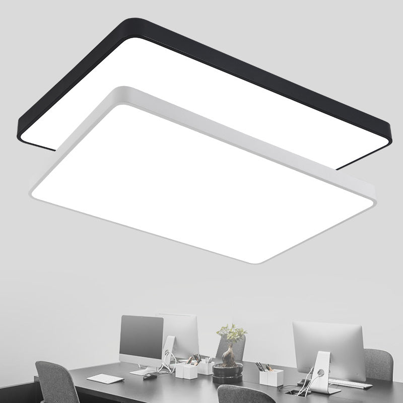 Starburst: Geometric LED Ceiling Light - Contemporary Office Fixture, Acrylic Flush Mount