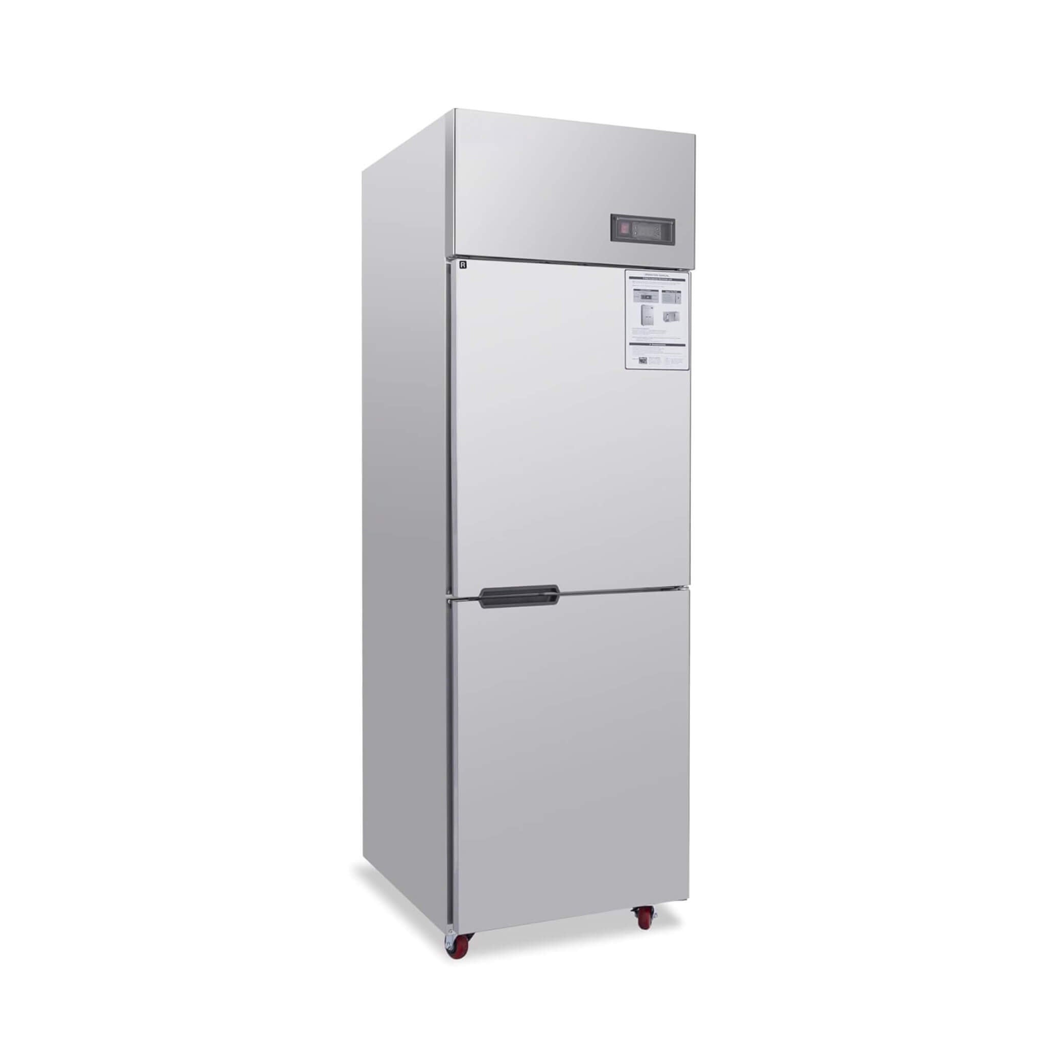24-Inch Commercial 15 Cu.Ft Stainless Steel Reach-In Refrigerator With Two Split Doors (SAK67230)