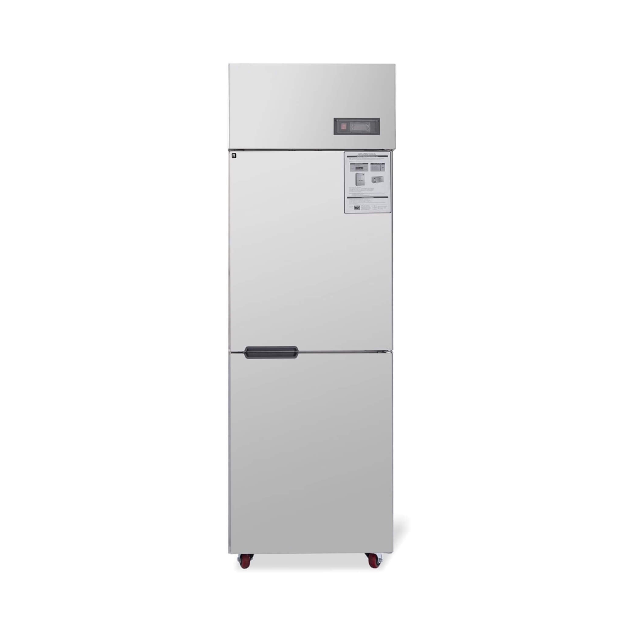 24-Inch Commercial 15 Cu.Ft Stainless Steel Reach-In Refrigerator With Two Split Doors (SAK67230)
