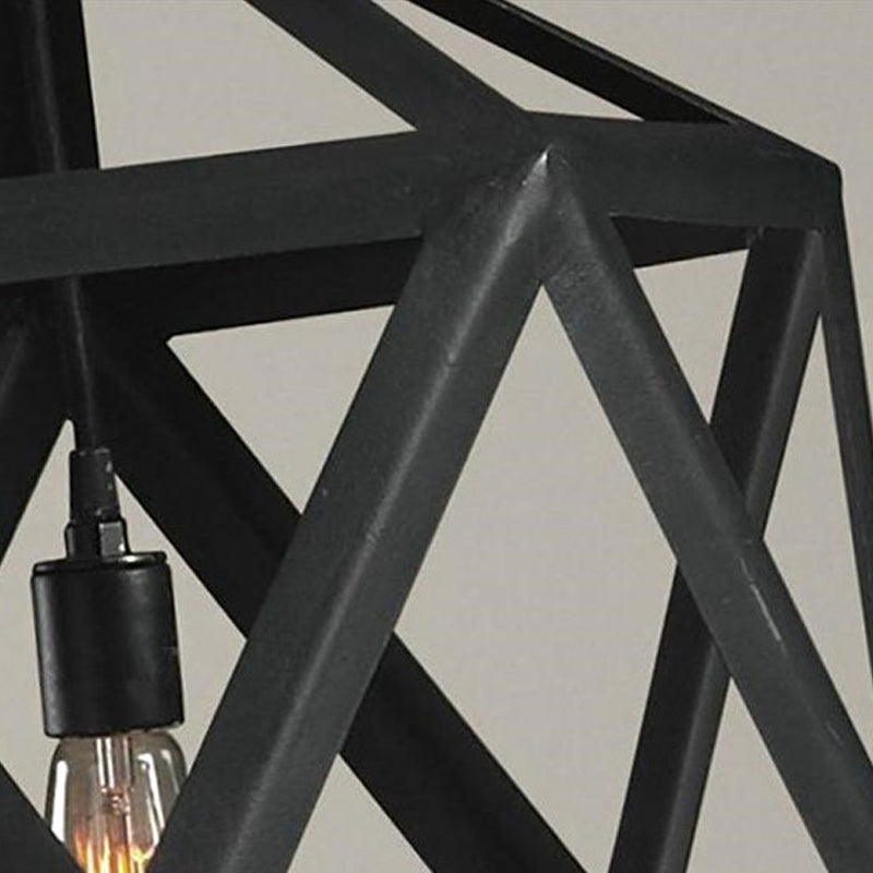 Captivating Geometry Meets Industrial Charm: The Geometric Industrial Hanging Lamp