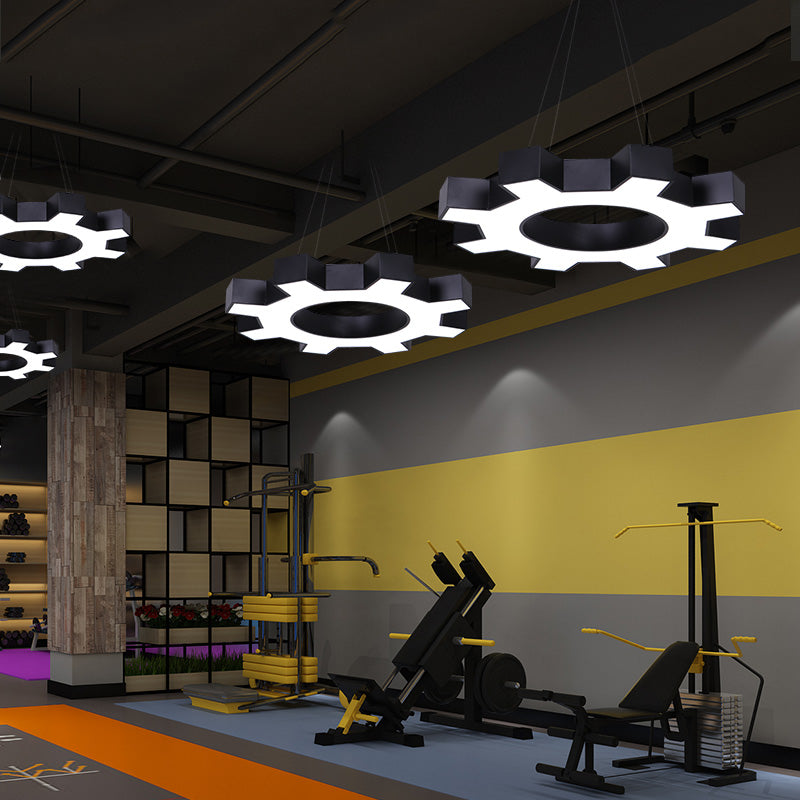 Gear Up for Style and Functionality with the Gear Shaped Gym Pendant Light