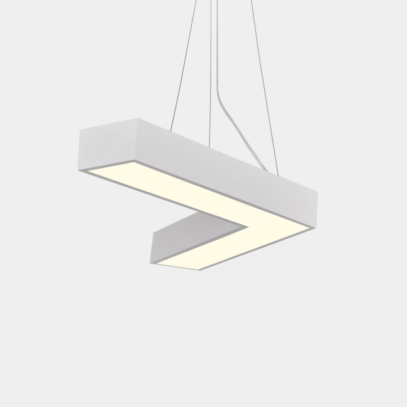Alexandra Modern V-Shape Ceiling Light - LED Flush Mount in Black or White