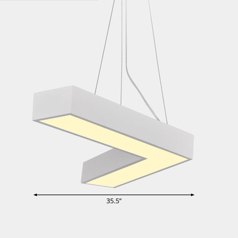 Alexandra Modern V-Shape Ceiling Light - LED Flush Mount in Black or White