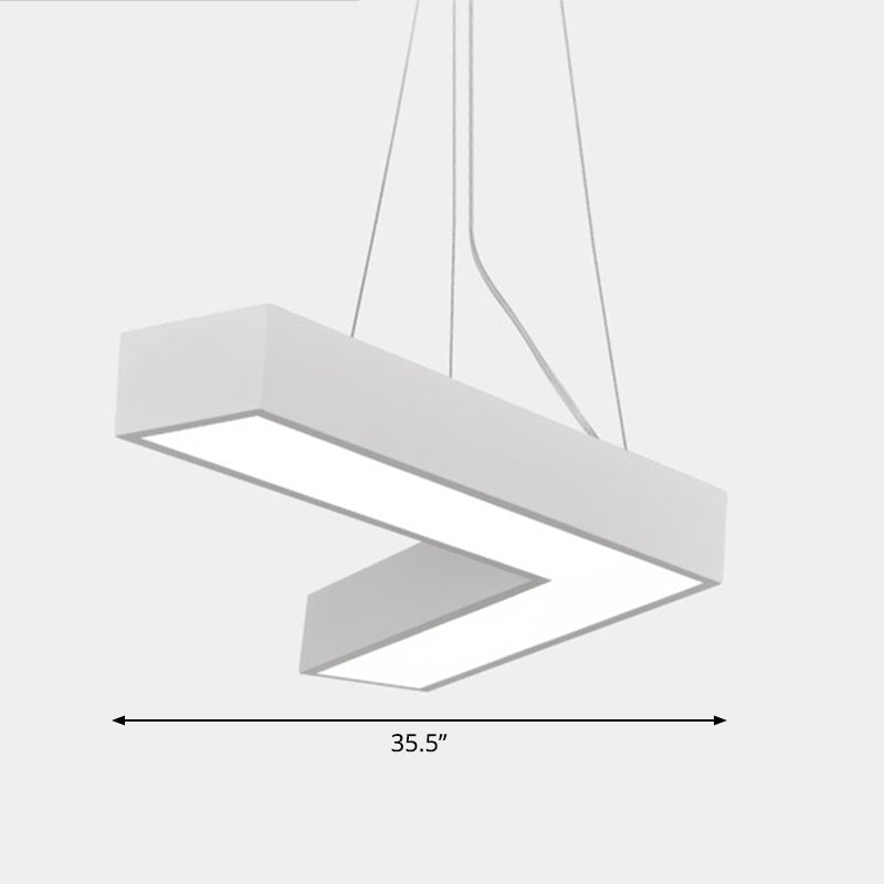 Alexandra Modern V-Shape Ceiling Light - LED Flush Mount in Black or White