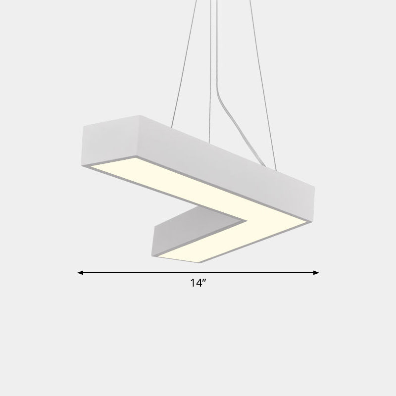 Alexandra Modern V-Shape Ceiling Light - LED Flush Mount in Black or White