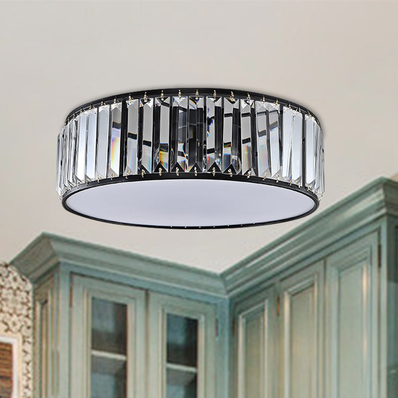 Elizabeth Crystal Drum Fixture - Modern Elegance for Bedrooms