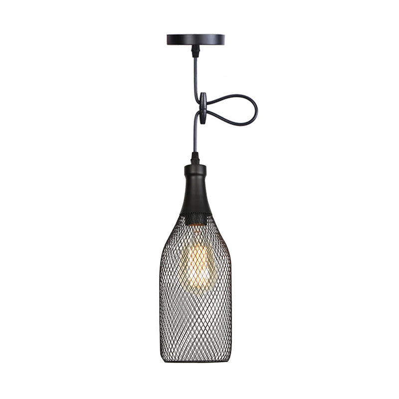 Ethan's Industrial Wire Mesh Pendant Lamp: A Touch of Industrial Charm