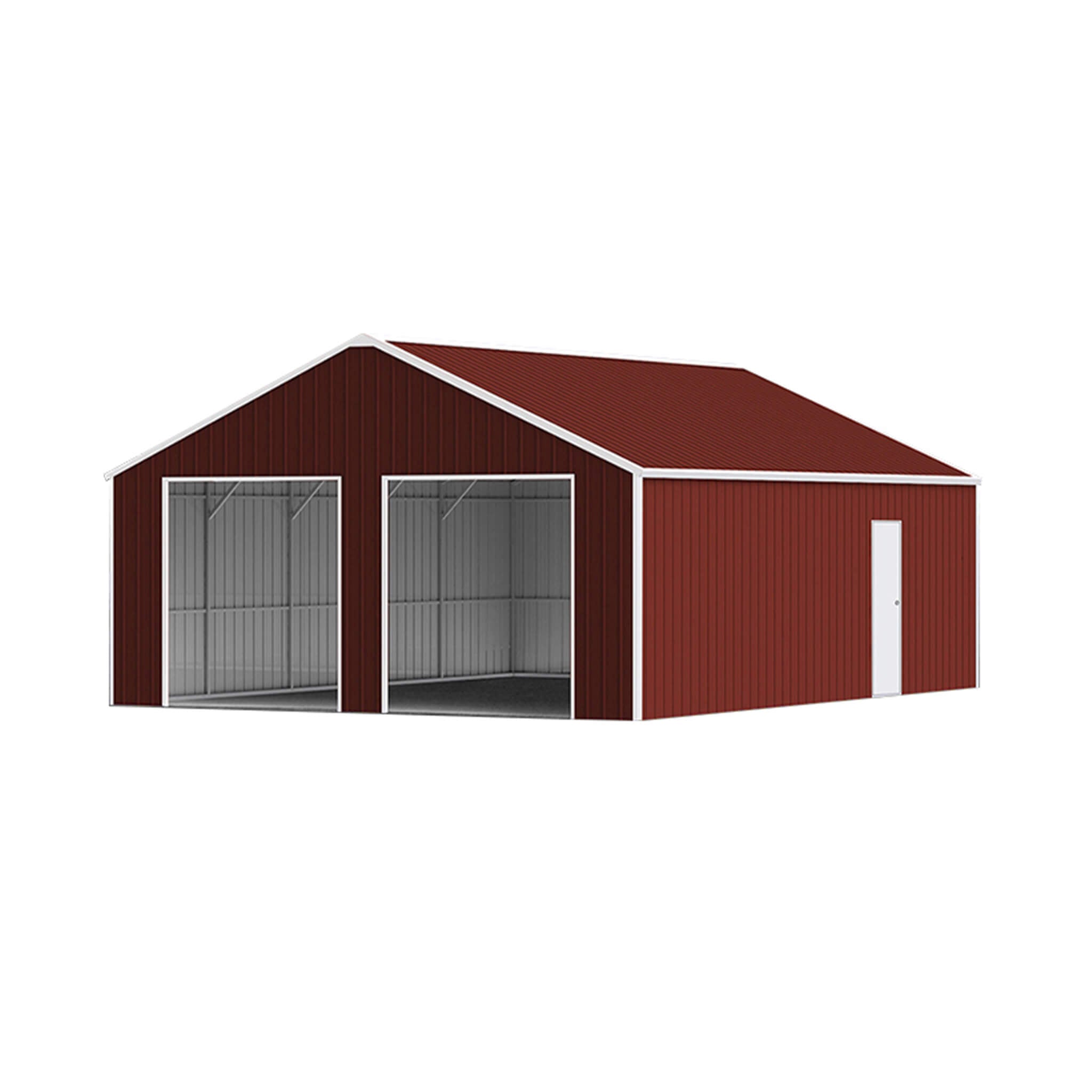 [25X33FT] Heavy-Duty Dual-Door Galvanized Steel Storage Shed (SAK72345)