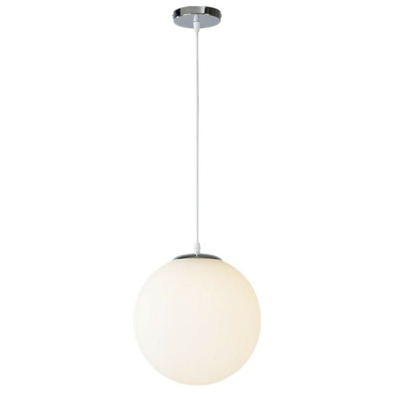 Makayla Elegance Meets Versatility: White Glass Globe Pendant