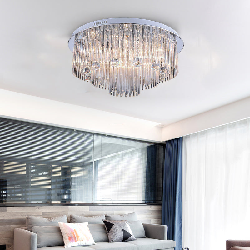 Kendall Cascading Crystal Ceiling Light: A Symphony of Light and Style