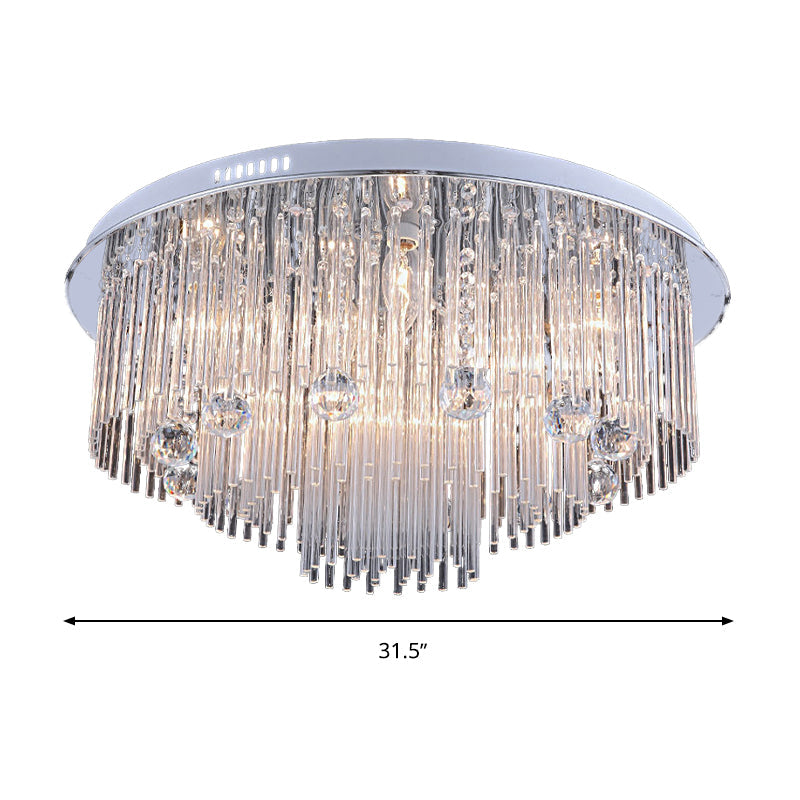 Kendall Cascading Crystal Ceiling Light: A Symphony of Light and Style