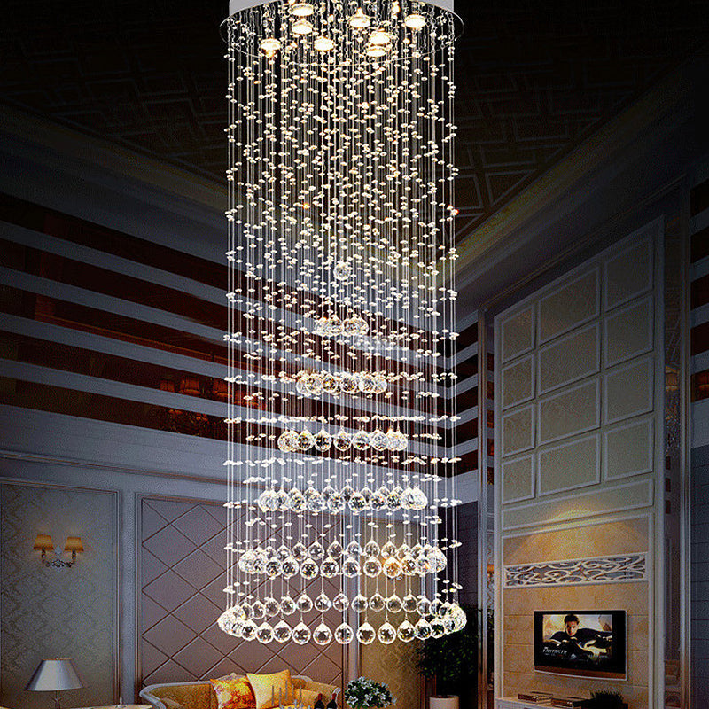 Georgia Elegance with Sparkling Flair: Crystal Ball Flush Mount Light