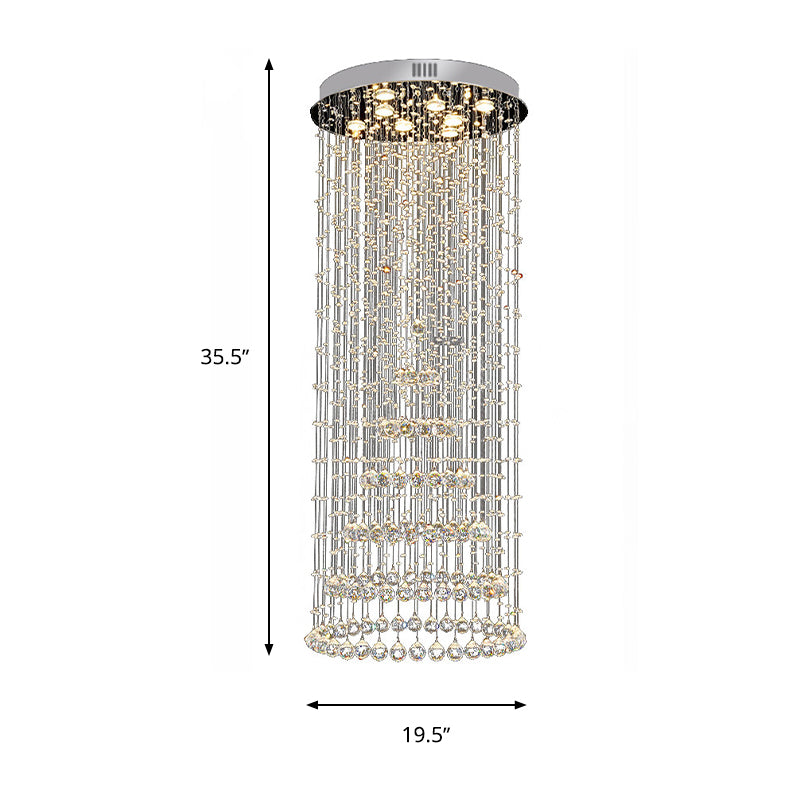 Georgia Elegance with Sparkling Flair: Crystal Ball Flush Mount Light