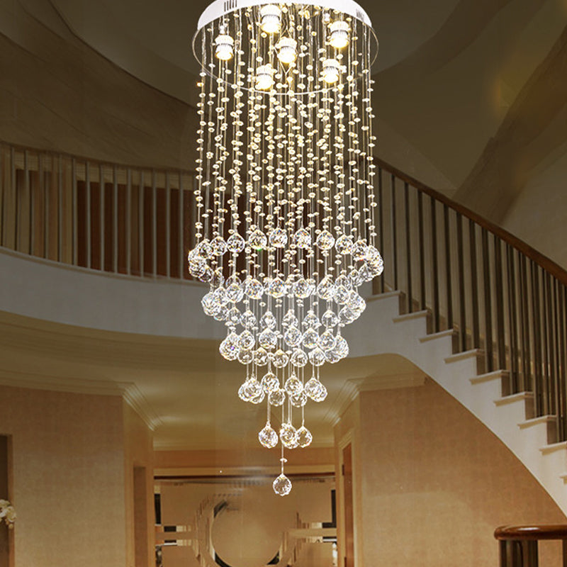 Adaline Elegance Meets Sparkling Light: Minimalist Crystal Flush Mount