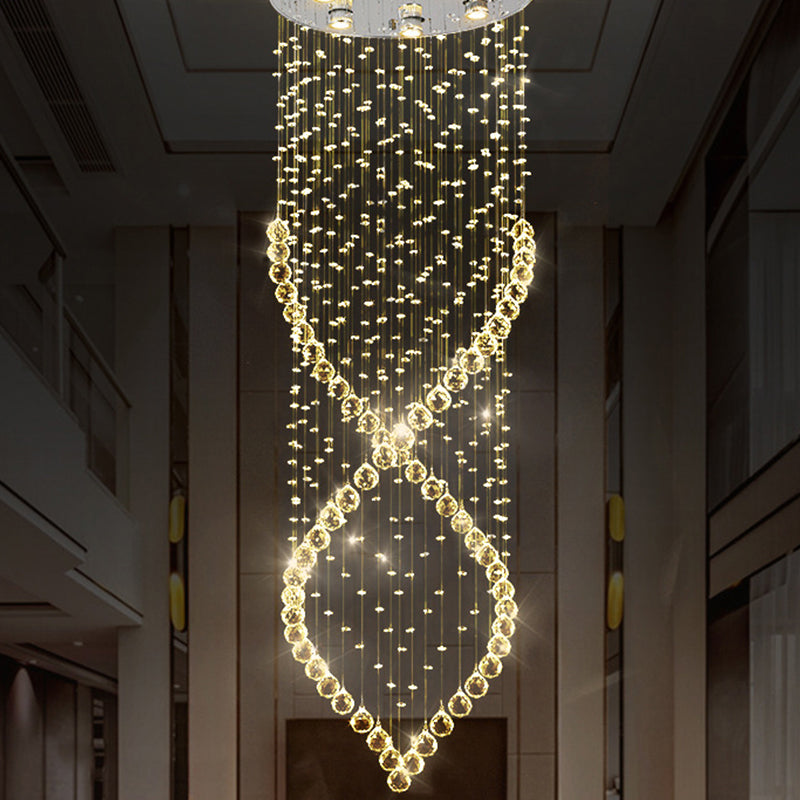 Mckenna Modern 6-Light Nickel & Crystal Flushmount Ceiling Light