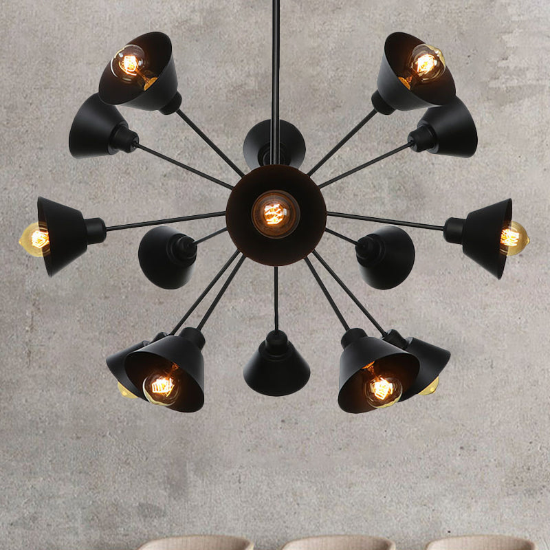 Embrace the Mid-Century Charm: The Industrial Sputnik Chandelier
