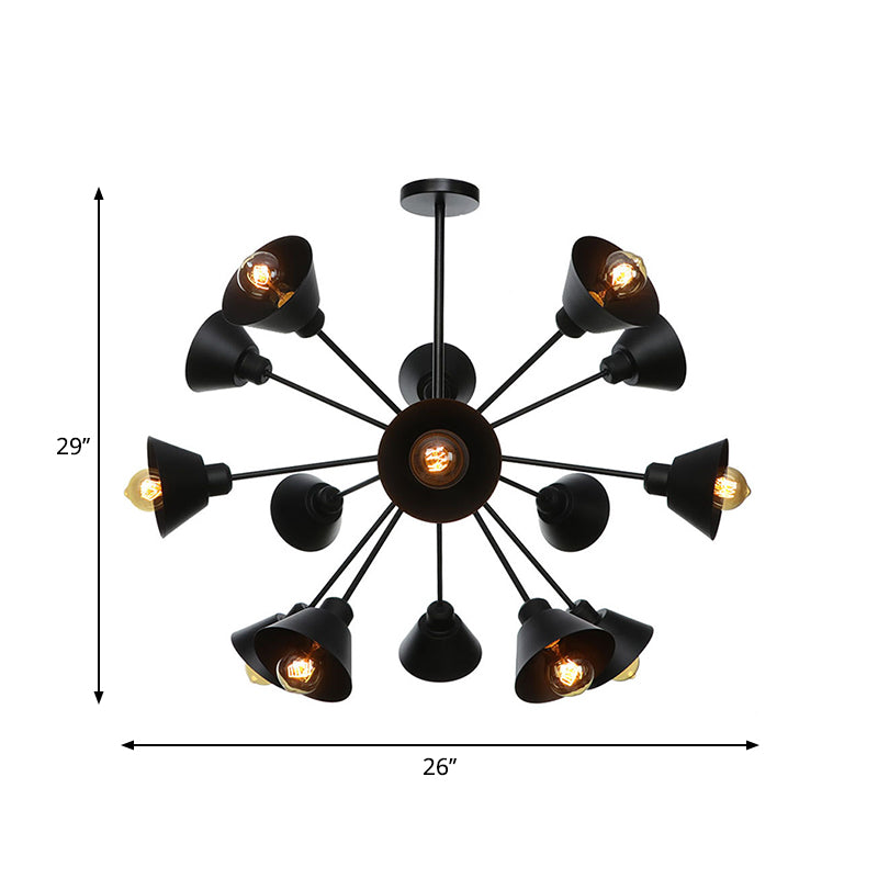 Embrace the Mid-Century Charm: The Industrial Sputnik Chandelier