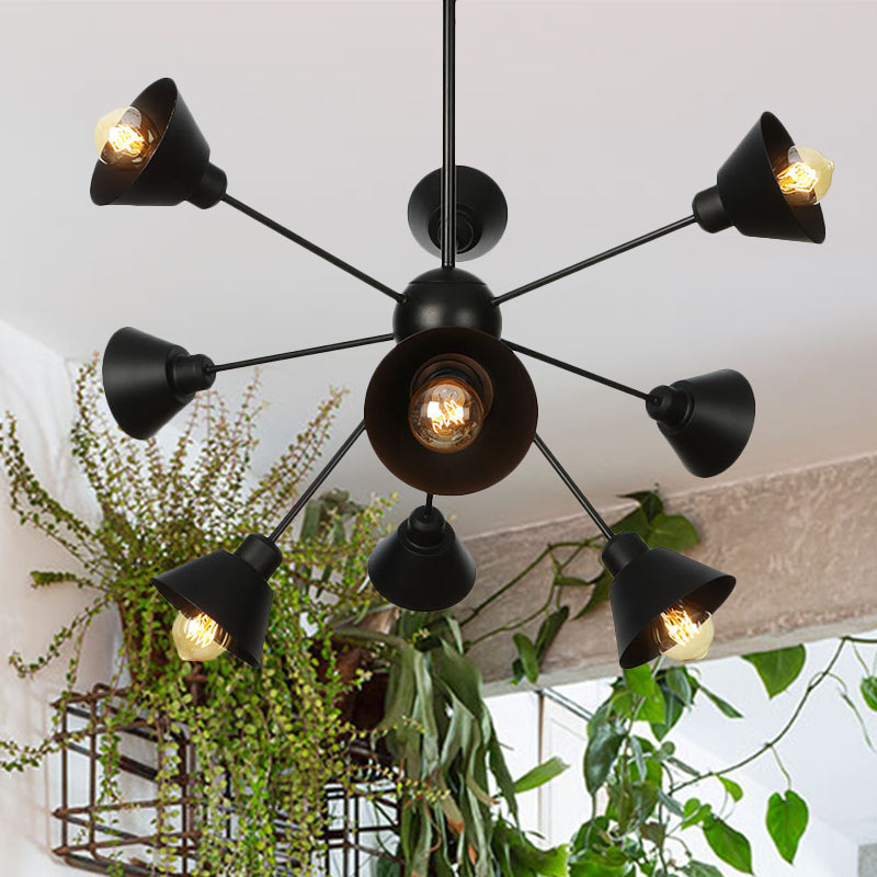 Embrace the Mid-Century Charm: The Industrial Sputnik Chandelier