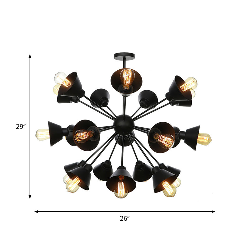 Embrace the Mid-Century Charm: The Industrial Sputnik Chandelier