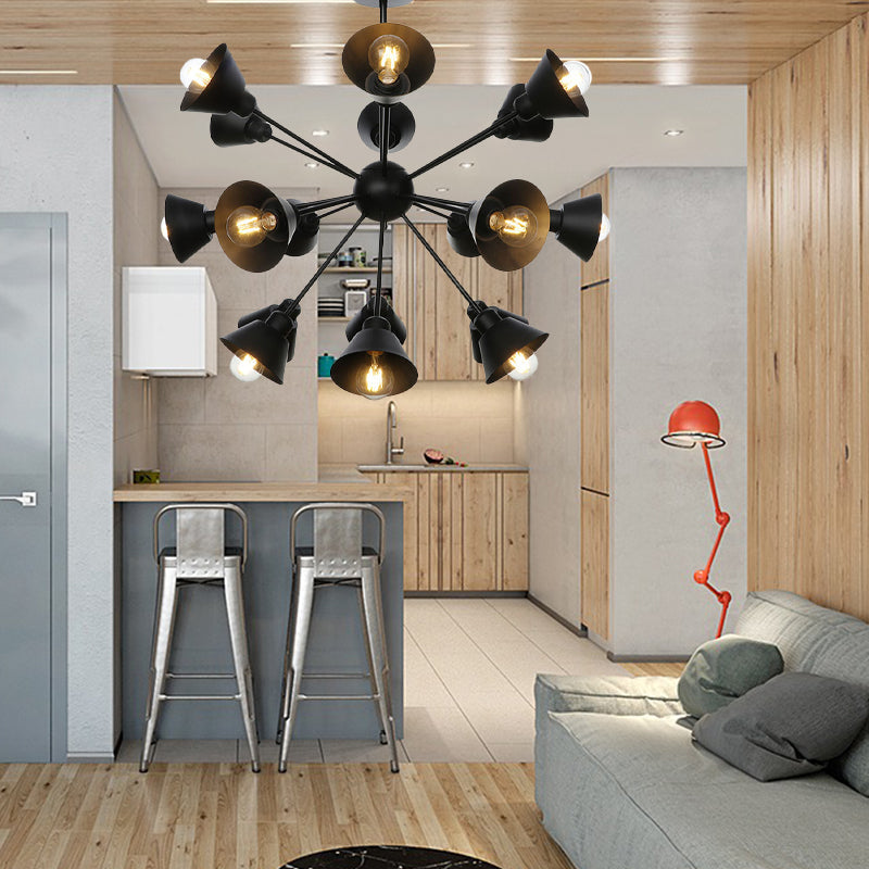 Embrace the Mid-Century Charm: The Industrial Sputnik Chandelier