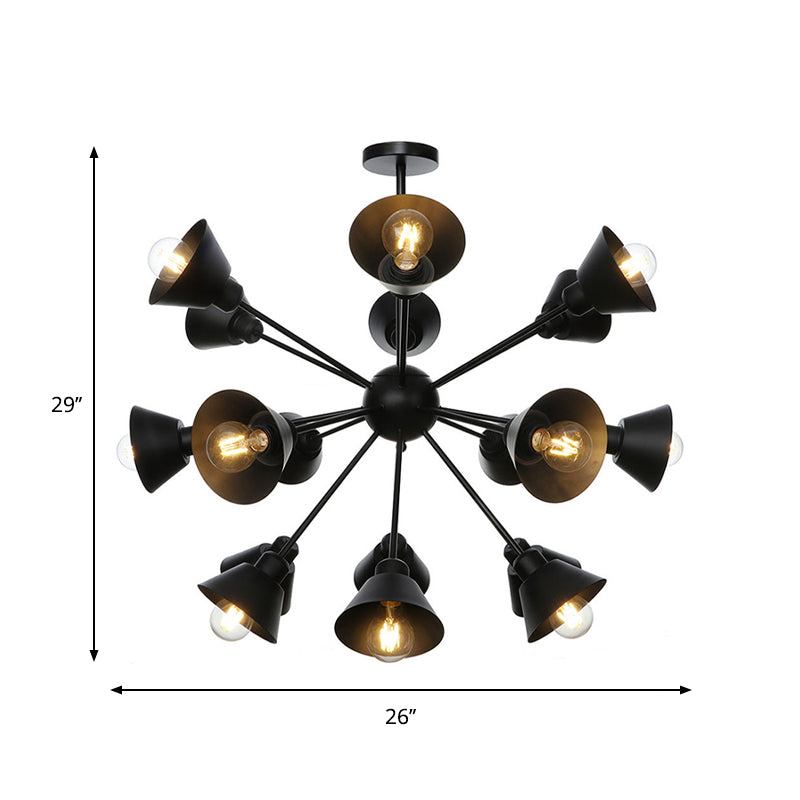 Embrace the Mid-Century Charm: The Industrial Sputnik Chandelier