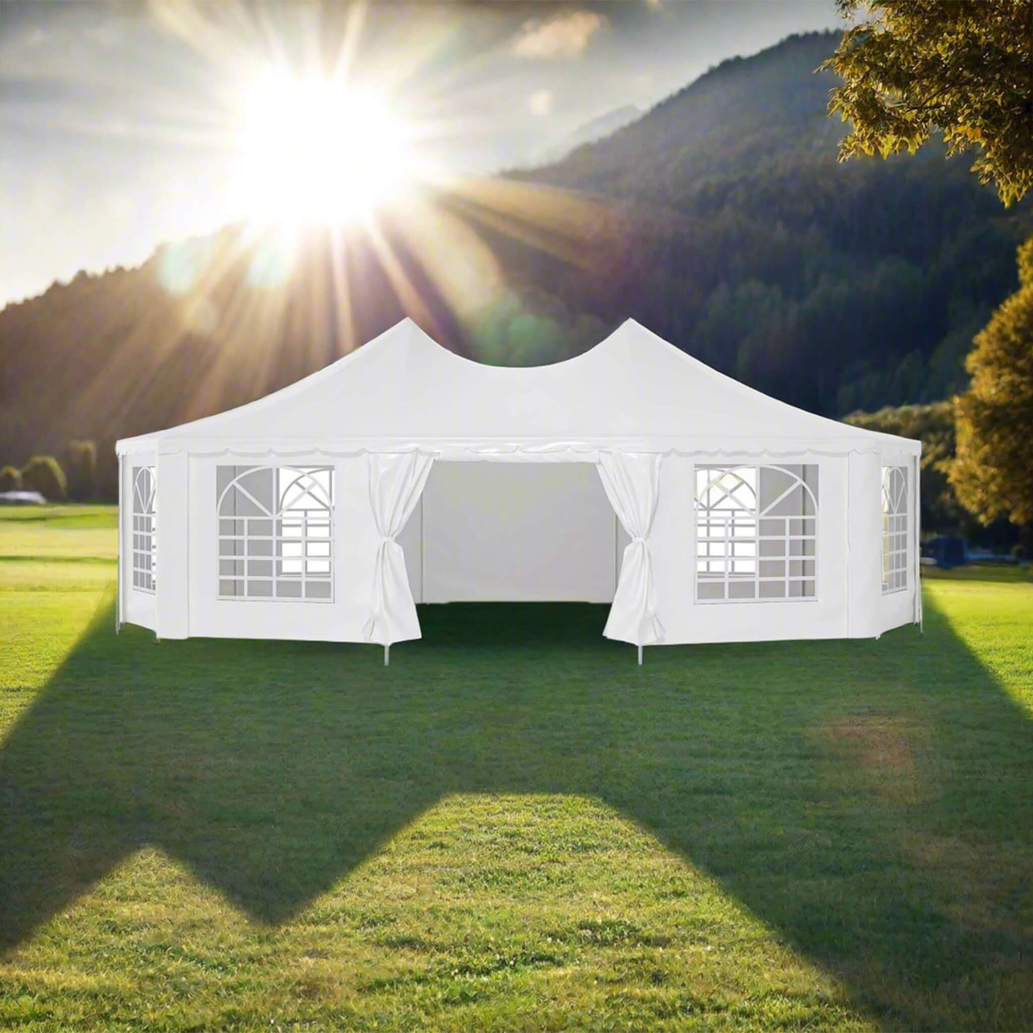 [29X21FT] Alora Extra Large Heavy-Duty Outdoor Waterproof Party, Wedding Tent With Steel Frame (SAK53821)