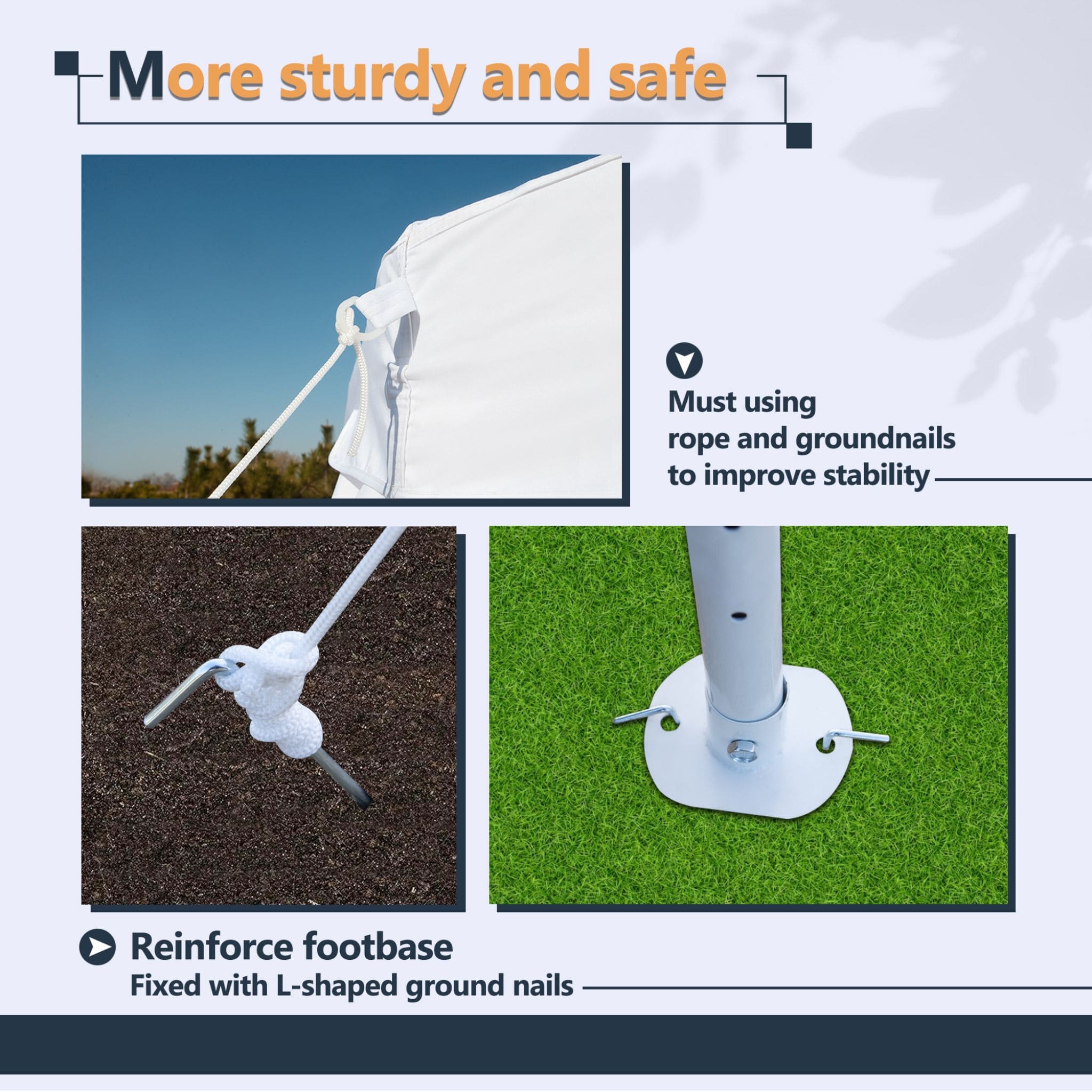 [29X21FT] Alora Extra Large Heavy-Duty Outdoor Waterproof Party, Wedding Tent With Steel Frame (SAK53821)