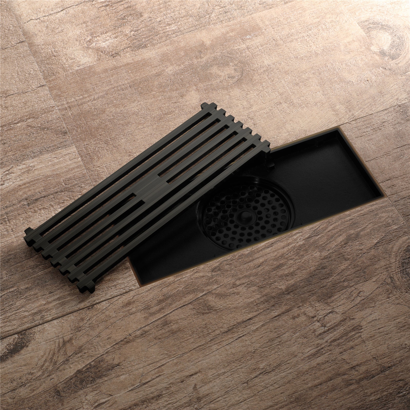 Oil rubbered bronze brass shower drain 4 or 8 inch  with ABS base