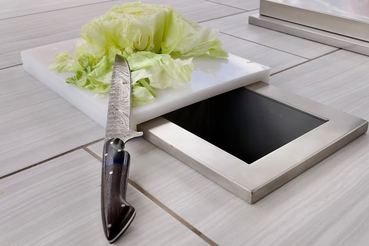Trash Chute and Cutting Board
