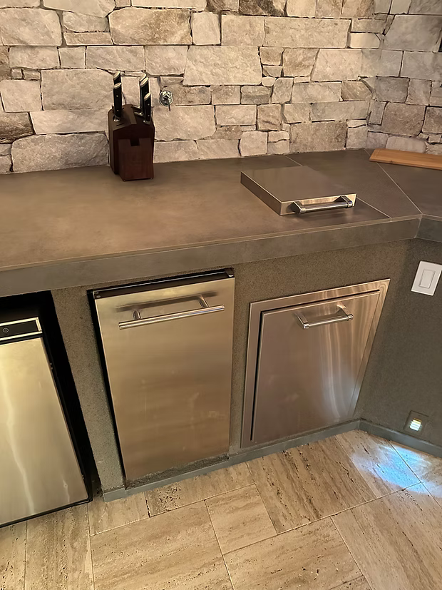 Luxury Outdoor Kitchen BBQ Grill Island