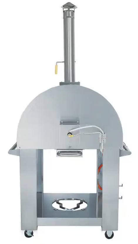 Kokomo 32" Dual Fuel Gas or Wood Fired Stainless Steel Pizza Oven
