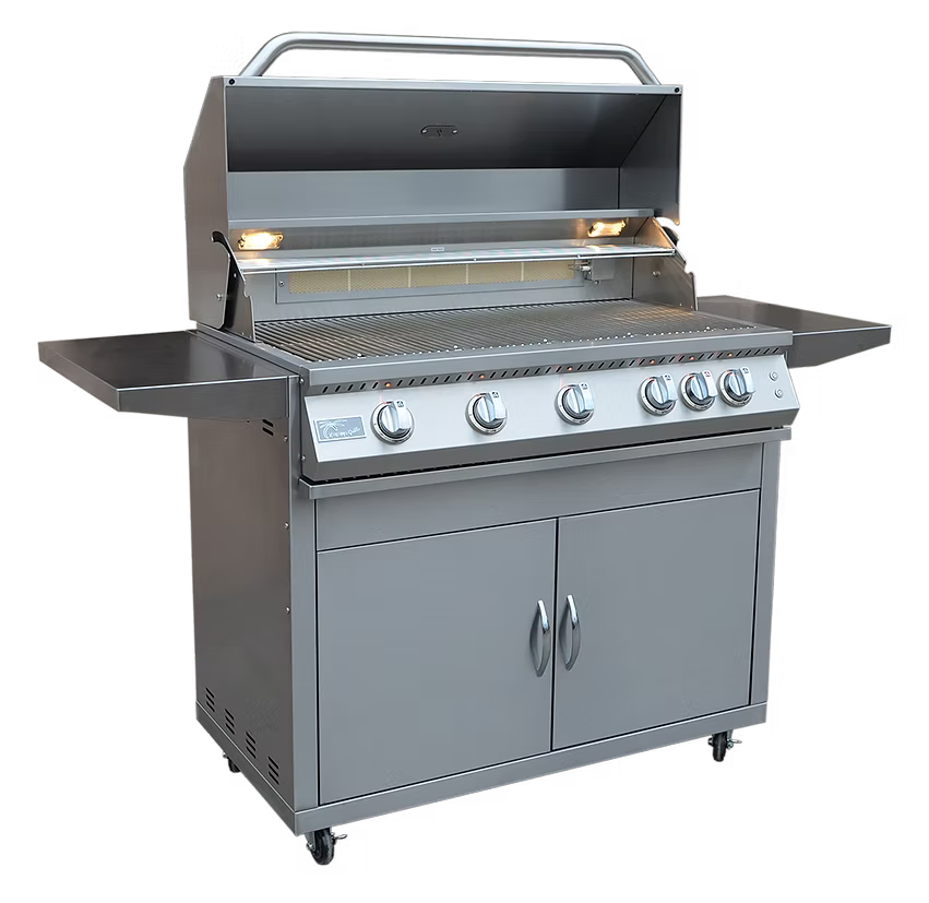 Professional 5 Burner 40 Inch Cart Model BBQ Grill