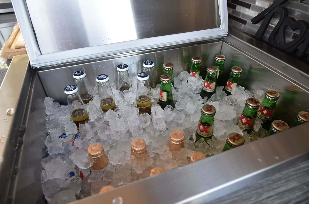 Drop-In Stainless Steel Ice Chest