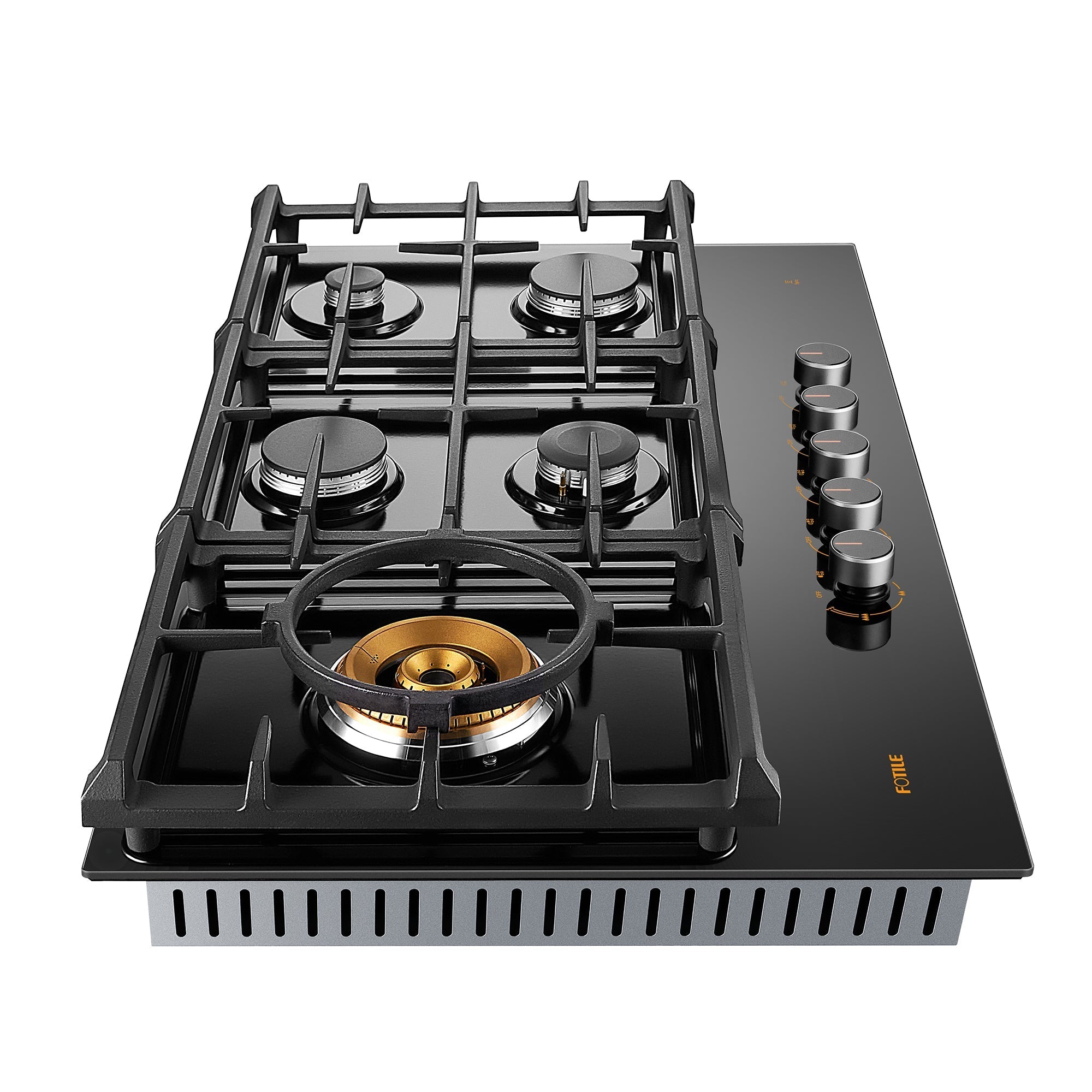 36" Anti-glare Glass Tri-Ring Gas Cooktop Series | GLG36501