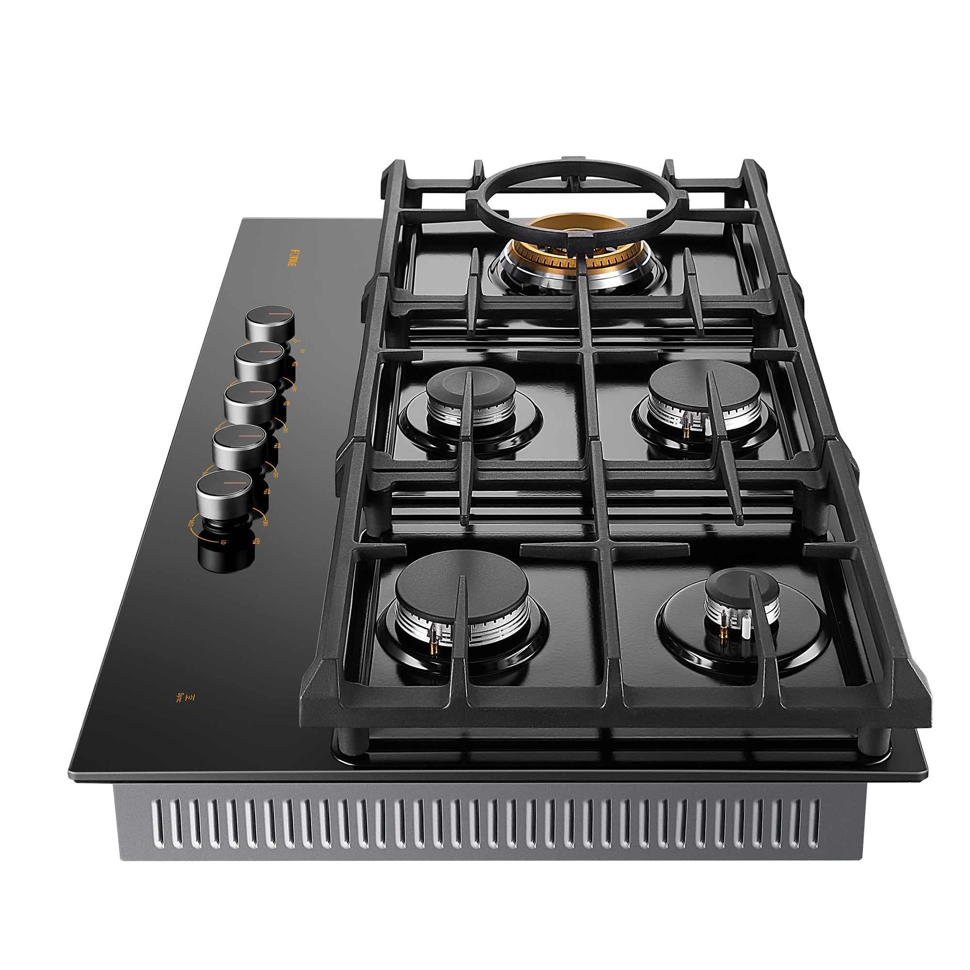 36" Anti-glare Glass Tri-Ring Gas Cooktop Series | GLG36501