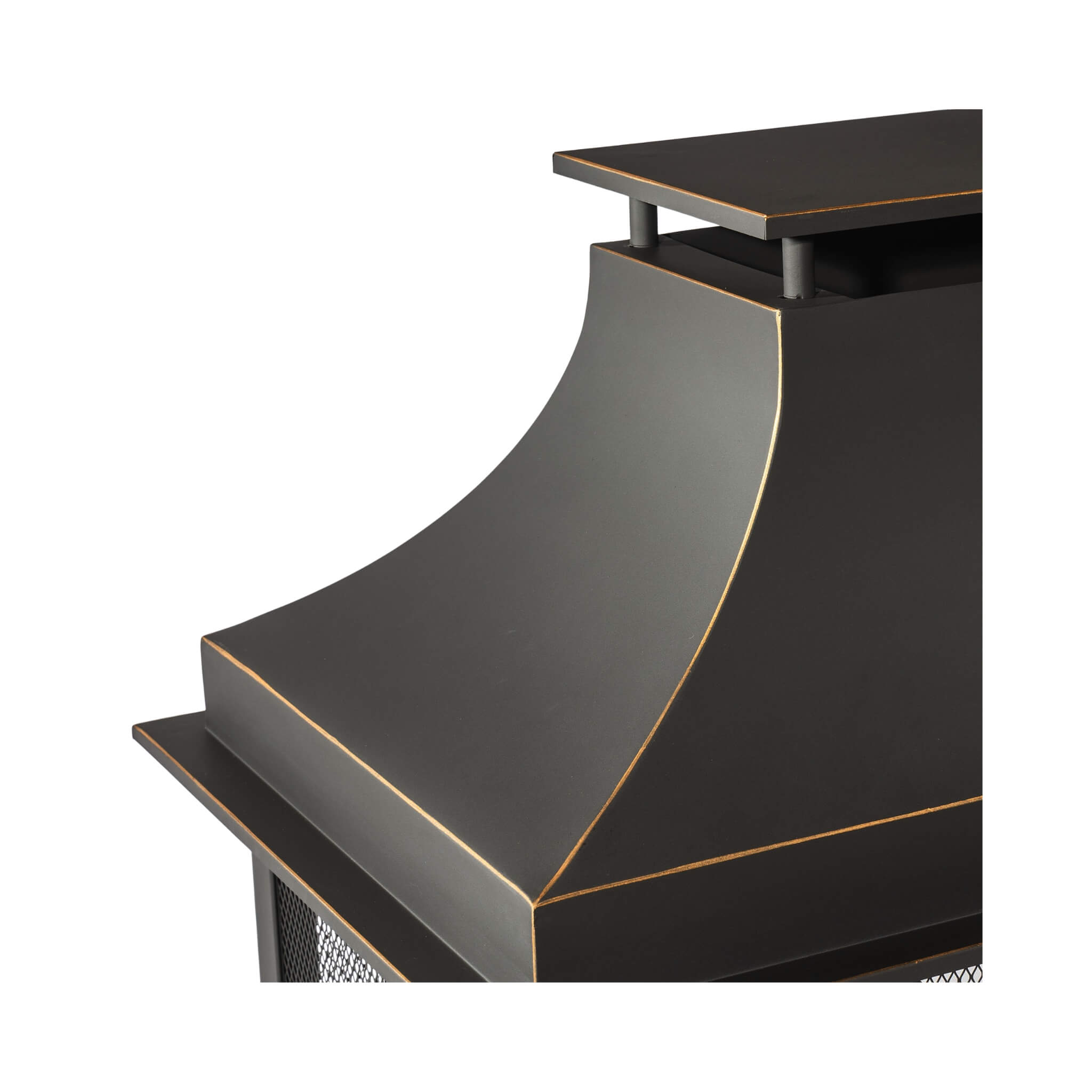 Alora 40-Inch Outdoor Steel Wood-Burning Backyard Fireplace Fire Pit (SAK45758)