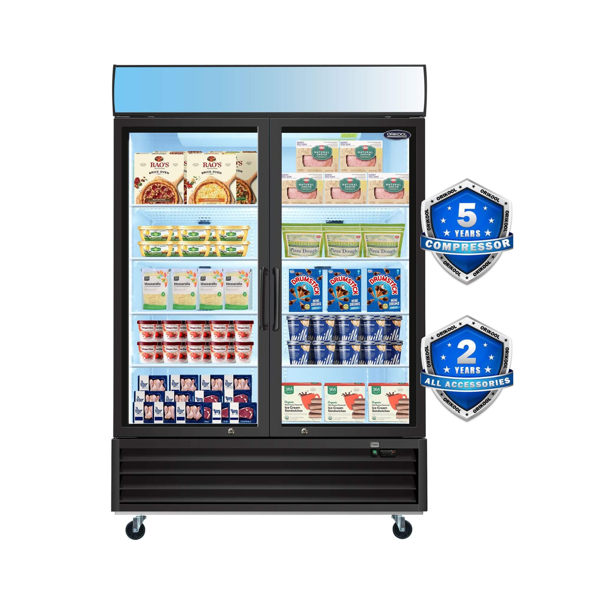 44.7 Cu.Ft Commercial Glass Door Merchandiser Freezer With LED Display (SAK39478)