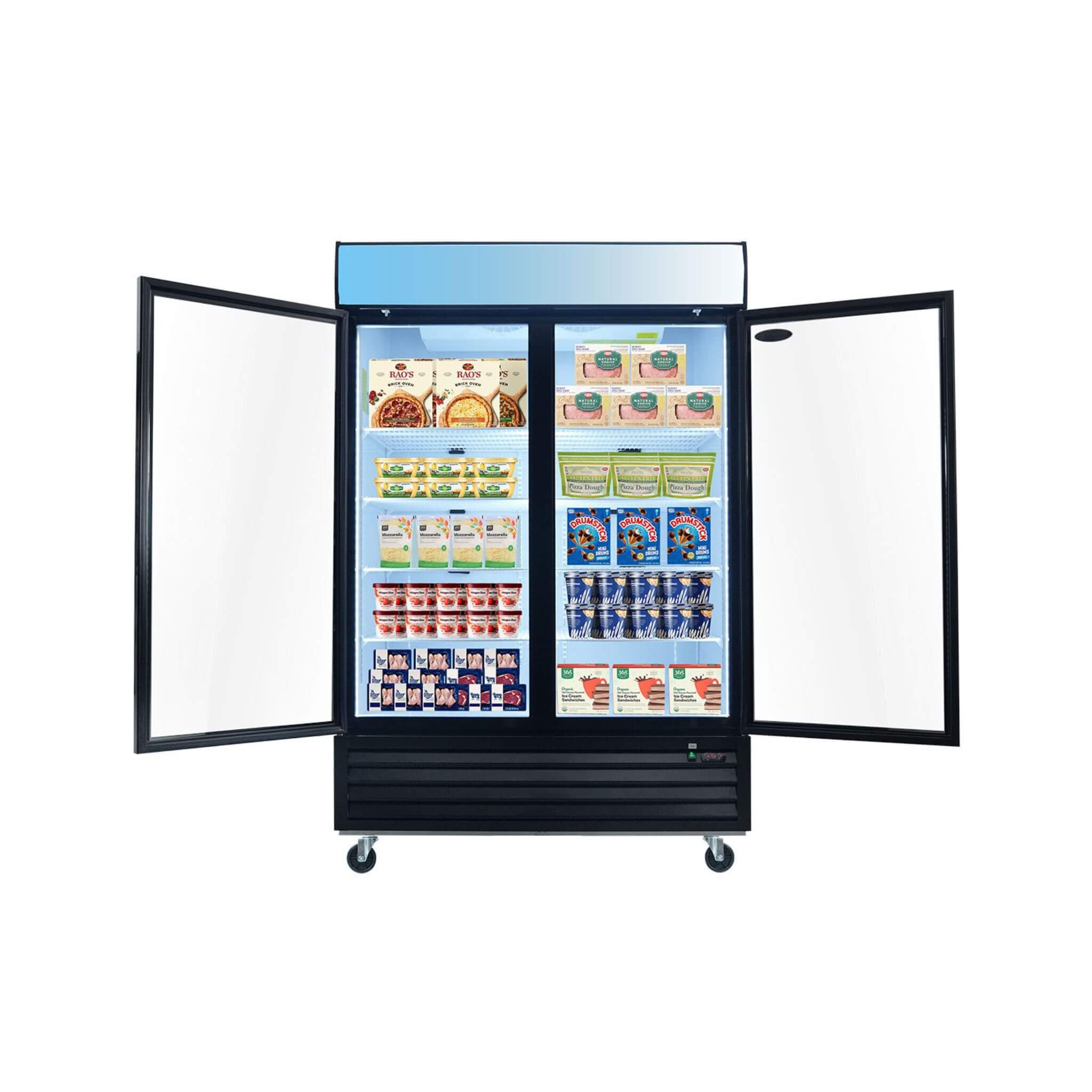 44.7 Cu.Ft Commercial Glass Door Merchandiser Freezer With LED Display (SAK39478)