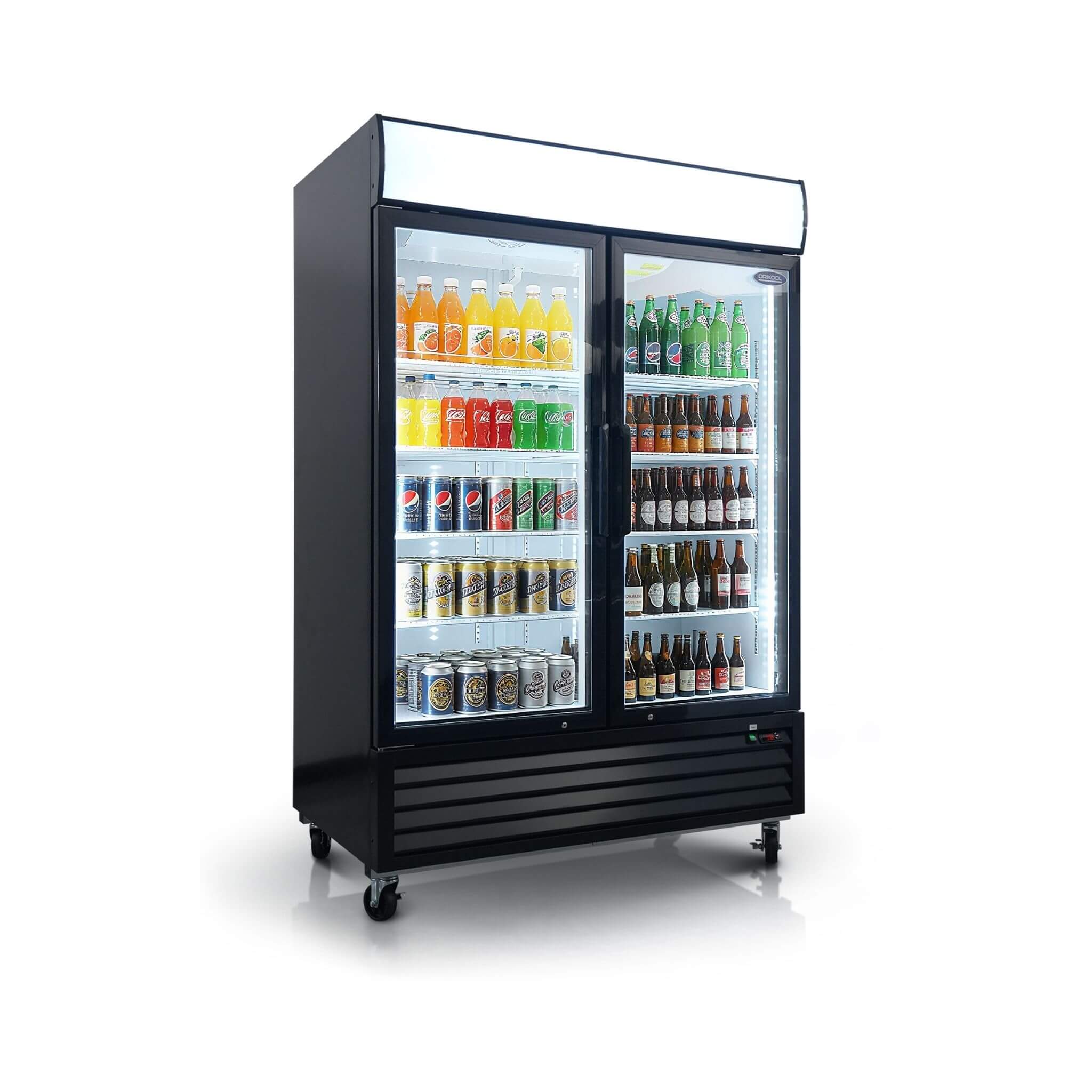 44.7 Cu.Ft Double-Door Commercial Display Merchandising Refrigerator (SAK54692)