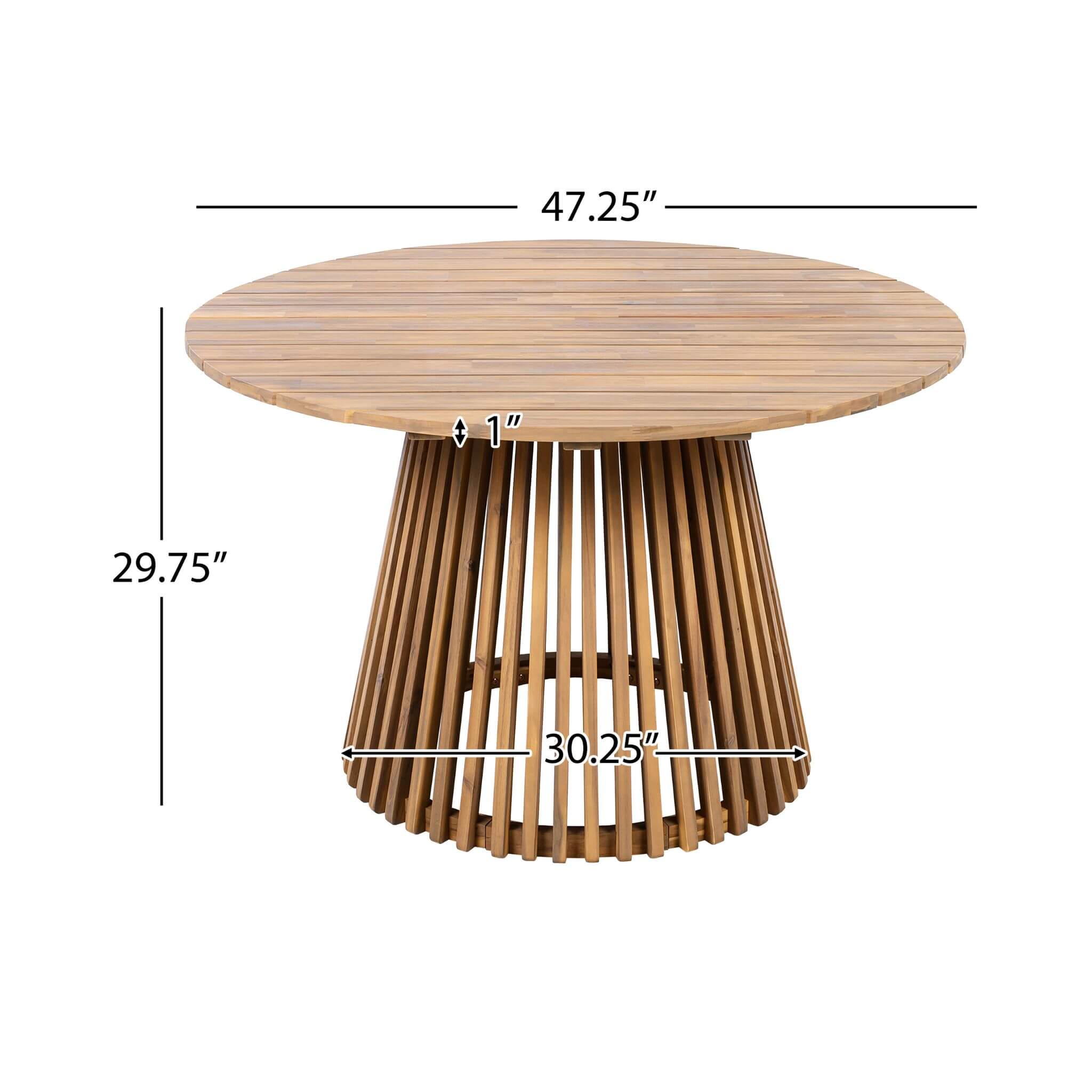 Alora Premium 5-Piece Acacia Wooden Outdoor Furniture Patio Set With Dining Chairs And Table (SAK70445)