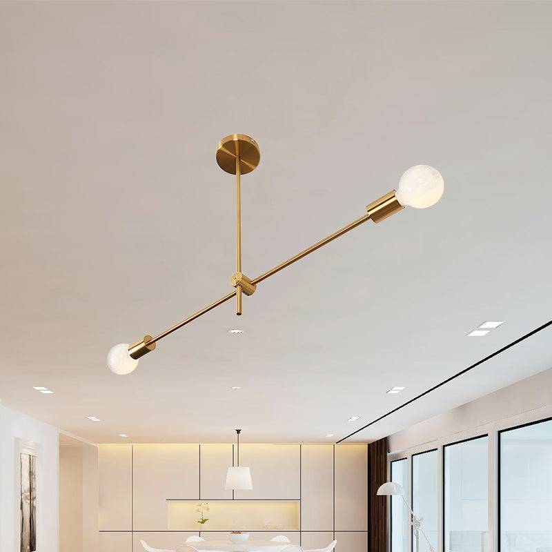 Sophia's Modern Brass Chandelier - Timeless Elegance