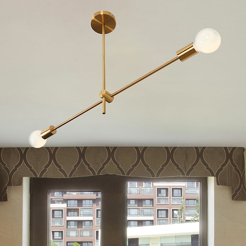 Sophia's Modern Brass Chandelier - Timeless Elegance