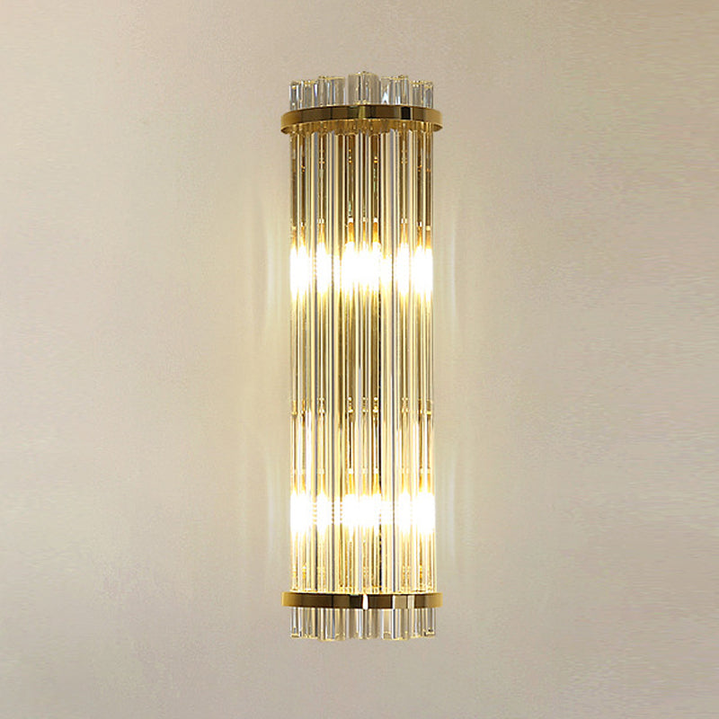 Evelyn - Exquisite 2-Light Crystal Wall Sconce in Gold Finish
