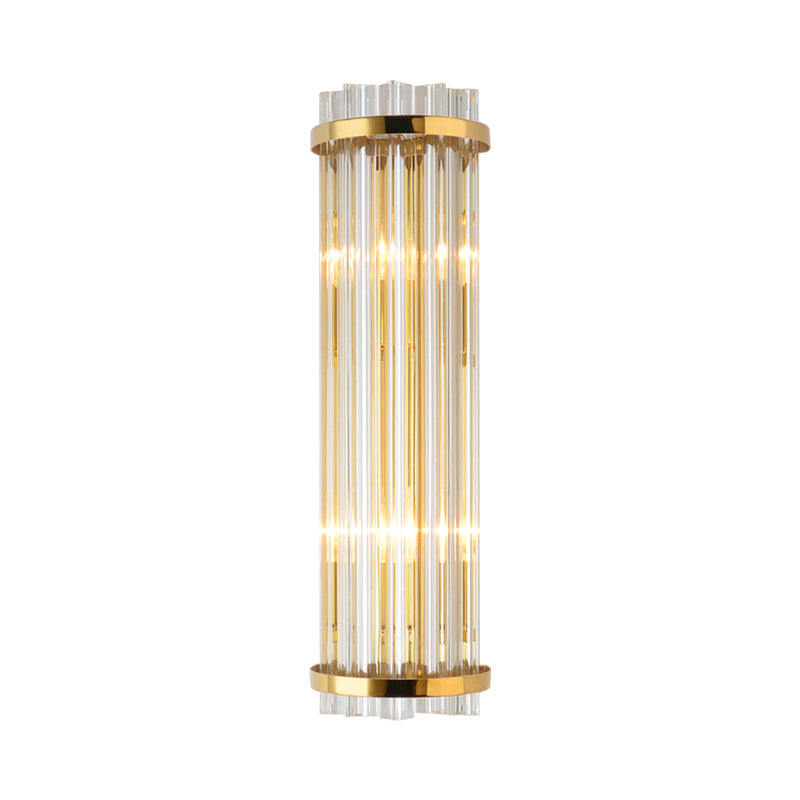 Evelyn - Exquisite 2-Light Crystal Wall Sconce in Gold Finish