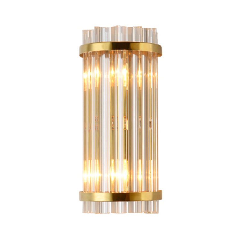 Evelyn - Exquisite 2-Light Crystal Wall Sconce in Gold Finish